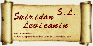 Spiridon Levičanin vizit kartica